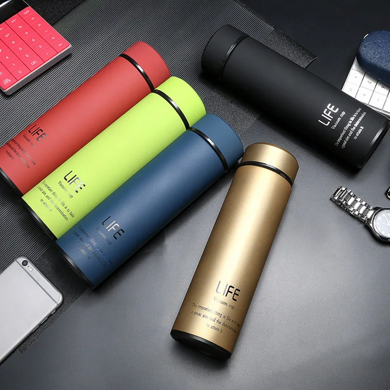400/500ML Tea Mug With Strainer Vacuum Flask Filter Stainless Steel Thermal Cup Coffee Water Bottle Office | Дом и сад