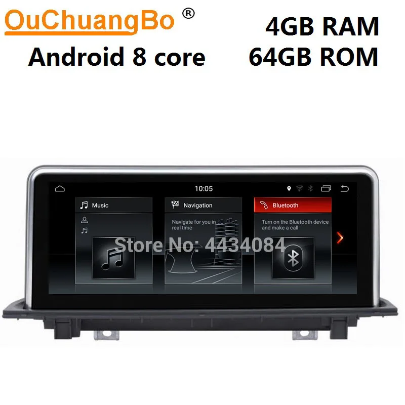 Ouchuangbo автомобильное радио gps навигация android 9 0 для NBT Системы X1 F48 (2016 2017) поддержка