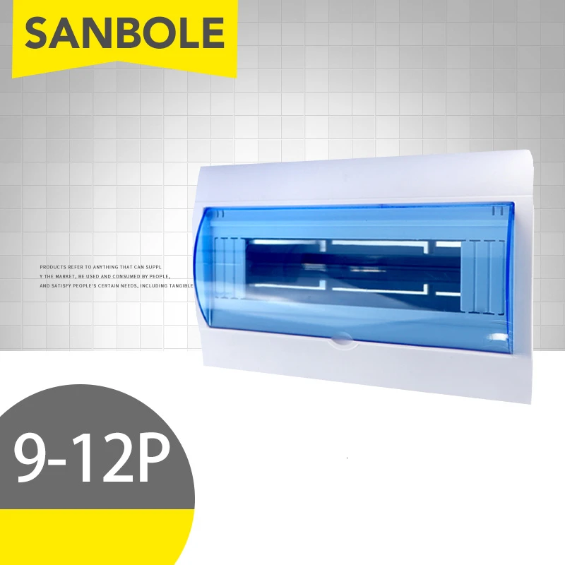 

9-12P Circuit Breaker Box Atmosphere Switch Case Electric Leakage Protect For PZ30 Distribution Household Concealed