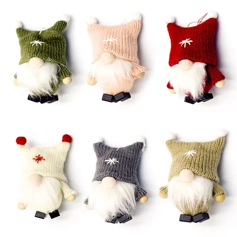 

2021 New 3pcs Faceless Doll Christmas Tree Pendant Cute Christmas Doll Decoration Party