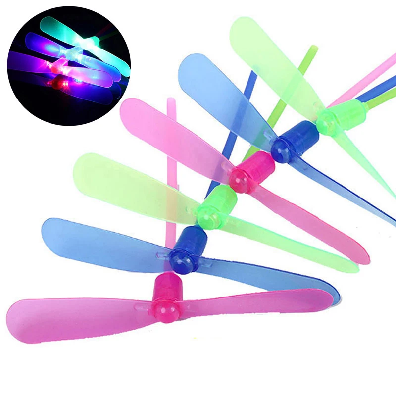 24PCS Party Articles Slingshot Flying Arrow LED UFO Bamboo Dragonfly Hot Sale Luminous Fairy Toy Festival Accessories | Дом и сад