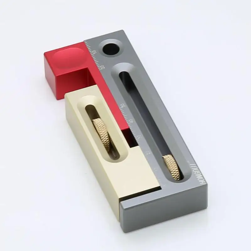 Настольная линейка с регулятором зазора прибор для измерения длины врезного и