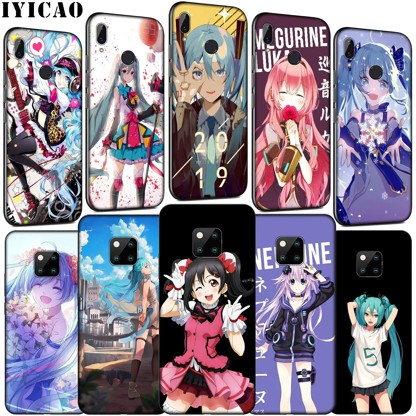 IYICAO Hatsune Miku аниме девушка Vocaloid Мягкий силиконовый чехол для телефона Huawei Mate 30 20 10