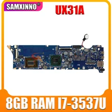 original UX31A mainboard UX31A UX31A2 8GB RAM I7-3537U CPU For ASUS laptop motherboard