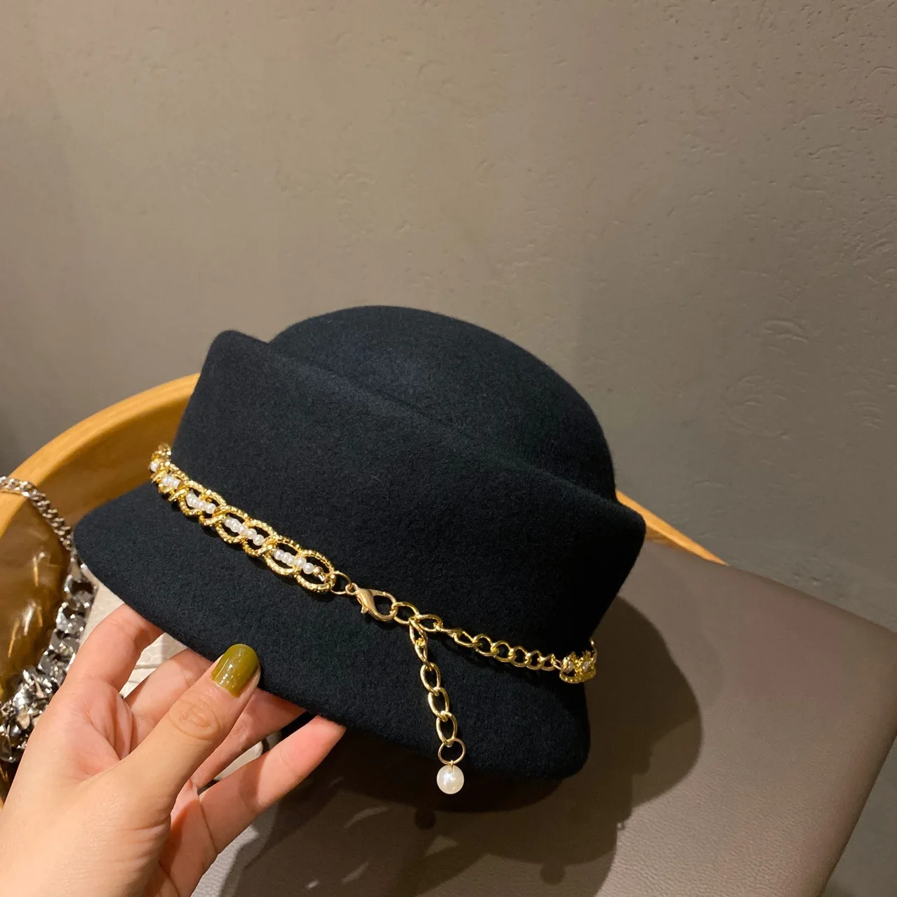 

South Korea Women Small Sweet Wind Navy Light Luxury Hat Beret Octagonal Cap Painter Cap Tide Restoring Ancient Ways Of England