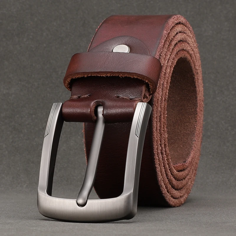 

Top layer pure Cow Leather Handmade belt men's leather needle buckle belt men's youth retro belt men's middle-aged retro trouser