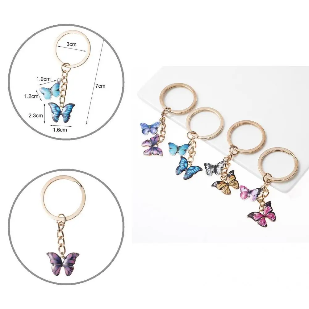 

Key Chain Lovely Women Bright Color Delicate Animal Pendant Keychain Bag Decoration Key Holder Key Ring Holder
