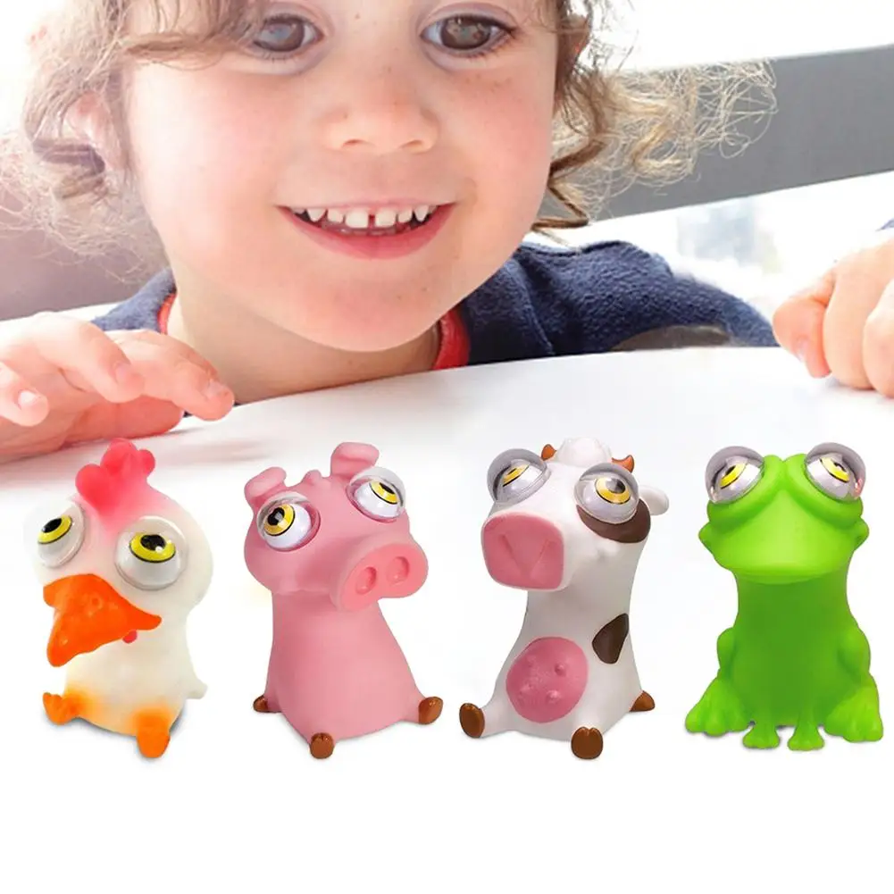 Детская клейкая сжимающая игрушка в виде животного креативная сжимаемая