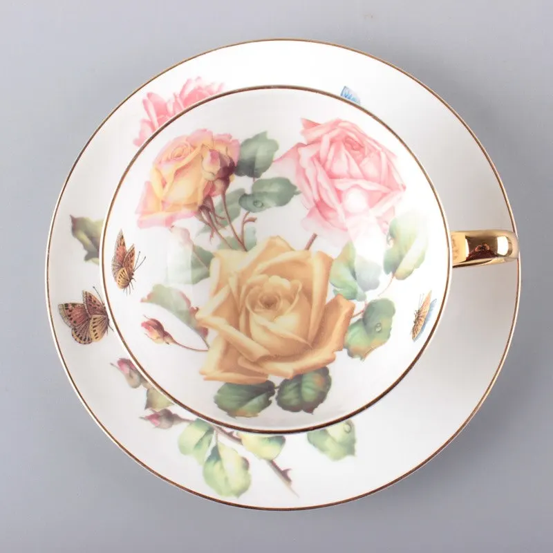 Набор кофейных чашек из костяного фарфора керамические чайные чашки с