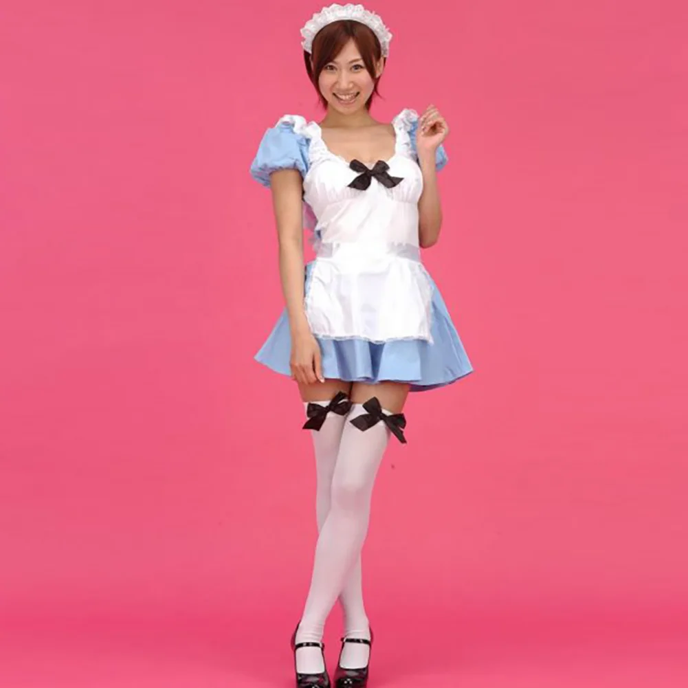 Женские облегающие высокие чулки с атласным бантом Гольфы лентами нарядное