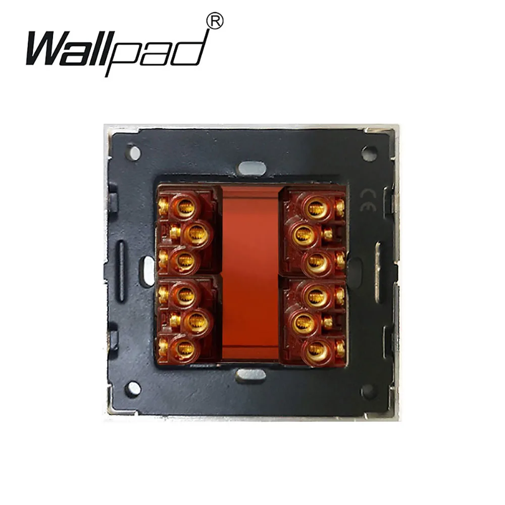 4 Gang Toggle Button On/OFF Switch Wallpad EU UK Satin Metal Panel Electrical Light Wall | Обустройство дома