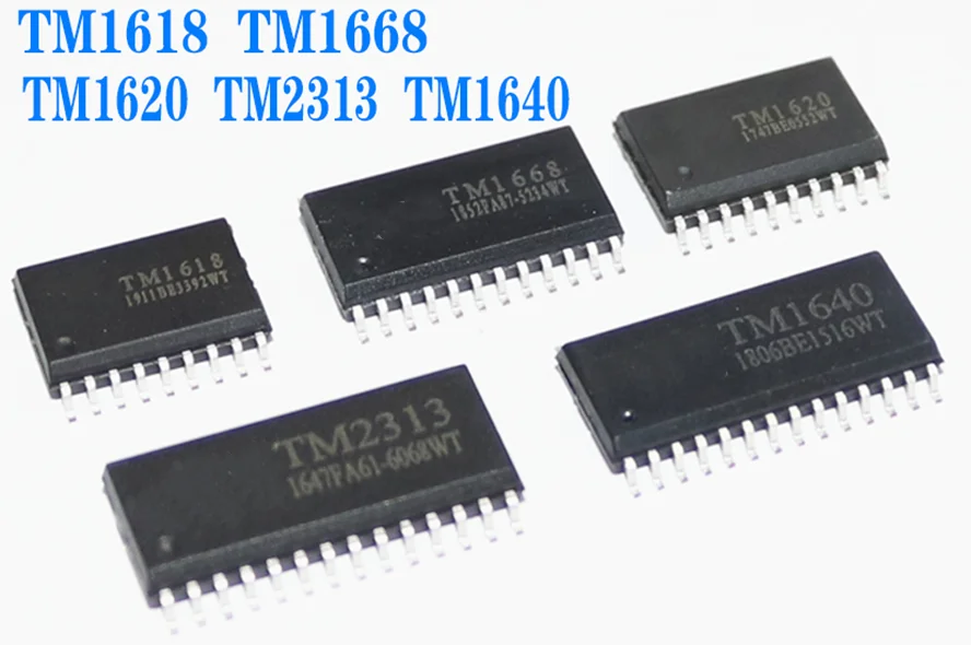 10 шт. TM1628 TM1638 TM1640 T1668 TM2313 TM1618 TM1620 SOP|Интегральные схемы| |