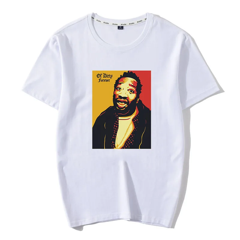 100% хлопок Ol' Dirty Bastard Мужская футболка вдохновение Лето Wu Tang clan ODB рубашка wu