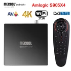 ТВ-приставка MECOOL KT1 Android 10 DVB-TT2 приемник Amlogic S905X4 Сертифицированный ТВ-приставка BT 4,2 AV1 4K 2T2R Dual WIFI 2G1 6G телеприставка