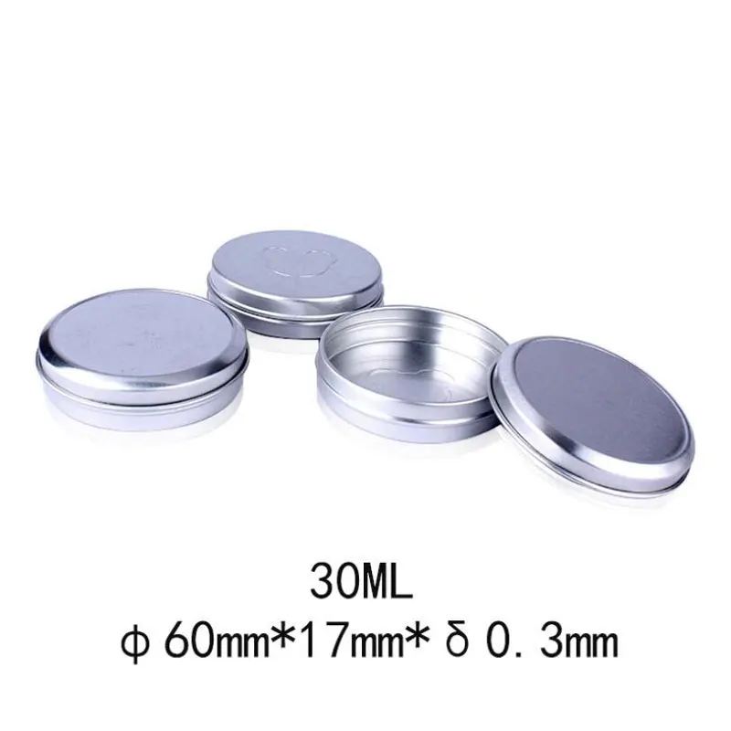 Металлические алюминиевые пустые косметические контейнеры 30 мл банка для свечей