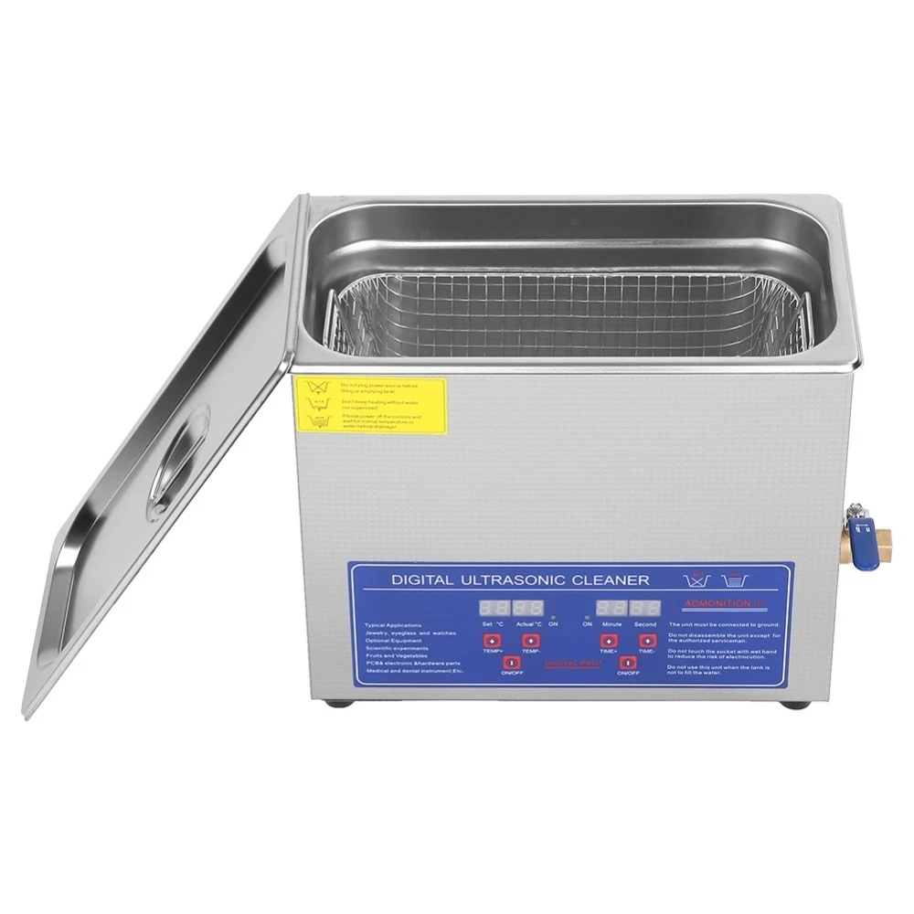 Professional Display Digital Stainless Ultrasonic Cleaner 6L Single Tank Ultrasonic Cleaner