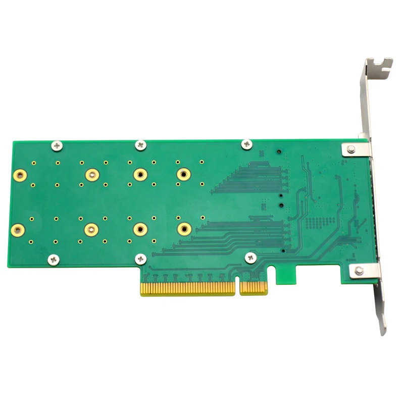Адаптер UNICACA ANM22PE08 SFF8639* 2 M.2 PCIe3.0 X8 12 ГБ/сек. M.2 exp rise(поддержка nvme устройства