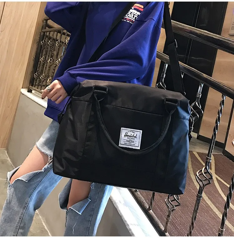 

Pink Crossbody Shoulder Portable Bag Sport Travel Gym Bag Women Training Fitness Yoga Mat Bag Sac De Sport Trolley Case