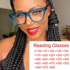 Очки Женские квадратные для чтения с защитой от сисветильник света, + 2 + 3