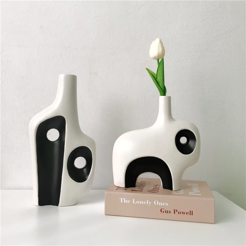 

Modern Minimalist Creative Vase Homestay TV Cabinet Wine Cabinet Soft Ornaments Ceramic Abstract Art Crafts Ornaments