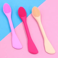 double side silicone facial face mask brush mask mud mixing brush tool soft women skin face care tool