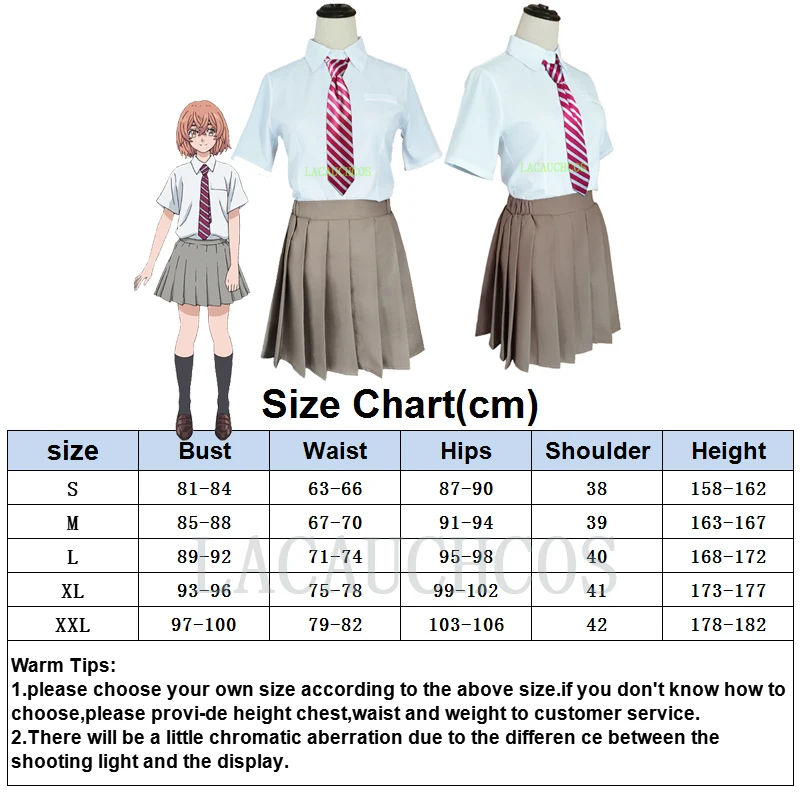 аниме tokyo revengers Tachibana Hinata Костюмы для косплея JK школьная форма костюм Shirt Tie Skirt Socks