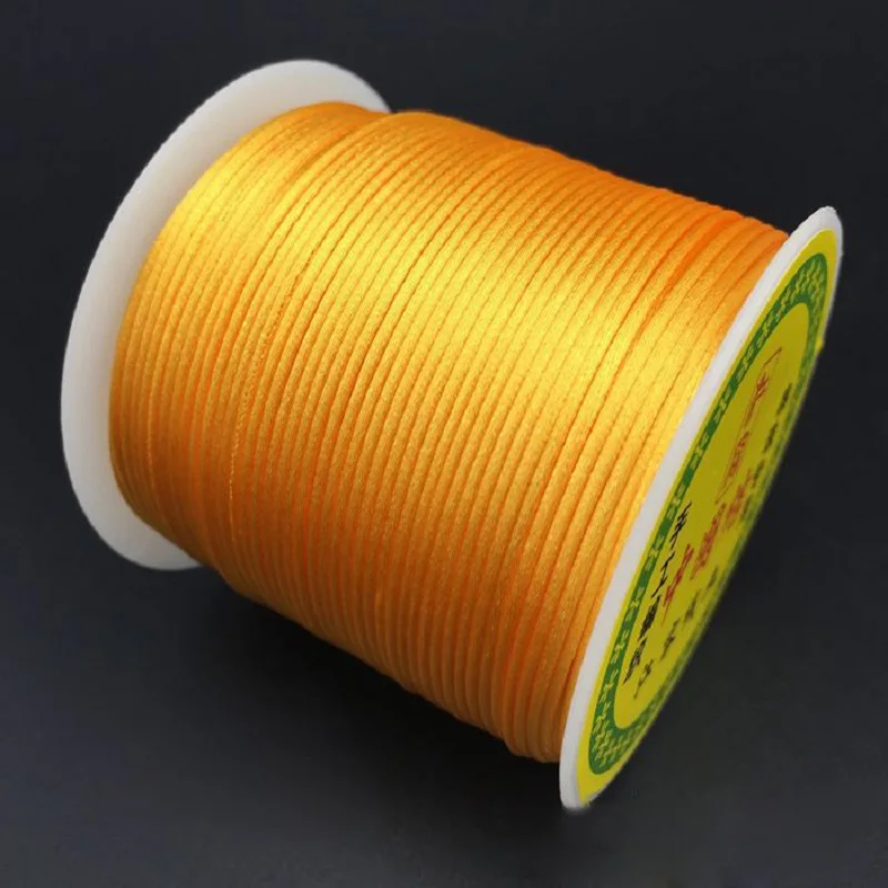 Оптовая продажа 55 м/катушка 1 5 мм разные цвета нейлоновый черный атласный