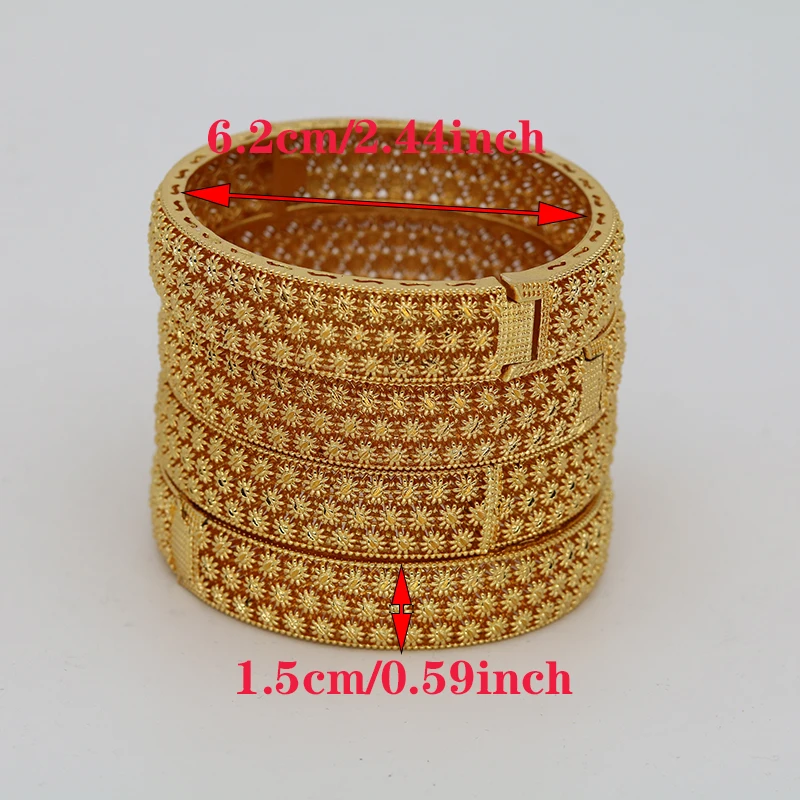 

Браслеты "Дубай" для женщин девушек Стразы ювелирные изделия 14k позолоченные Африка Роскошные саудовские арабские браслеты Habesha индийский п...