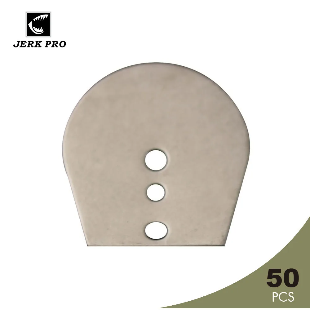 Рывком PRO 50 шт в наборе Нержавеющая сталь Плавание джиг лезвия для Chatterbait Shakee