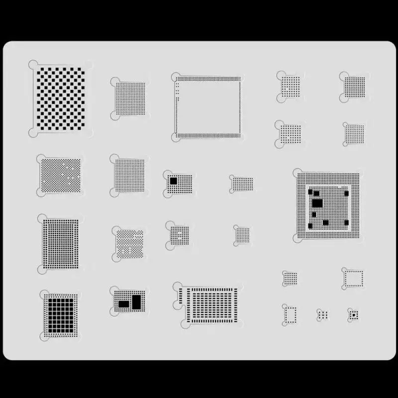 MJ 3D Стальной BGA трафарет набор для iphone XS MAX XR 11 pro max 8 7 6s 6 CPU A10 A11 A12 A13/RAM/power/WiFi/U2 IC
