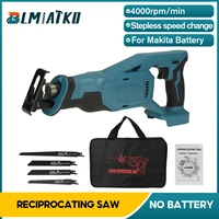 electric cordless reciprocating saw body woodworking metal cutting electric saw for makita battery 18v power tool parts wblades