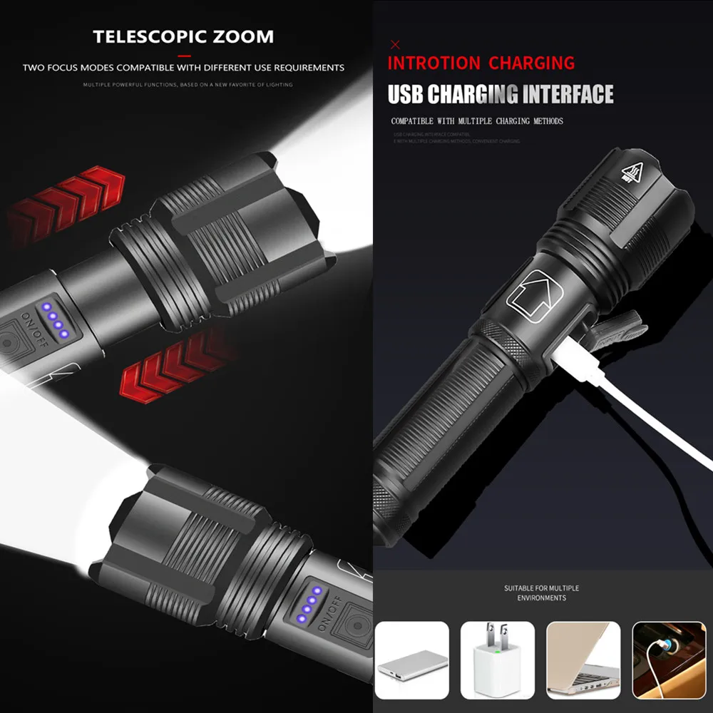 Самый высокий Люмен самый мощный XHP70.3 светодиодный светильник фонарь