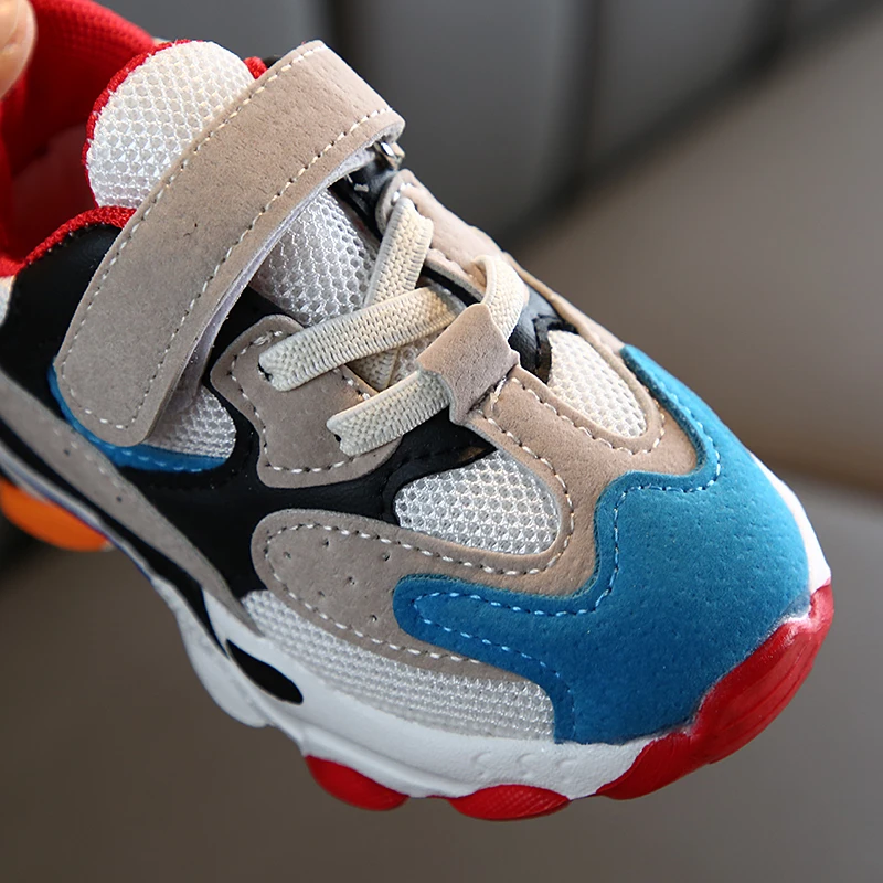 Fashion Children Casual Sneakers Baby Boys Shoes for Girls Mesh Breathable Anti-Slip Letters Toddler Soft Soled shoe | Детская одежда и