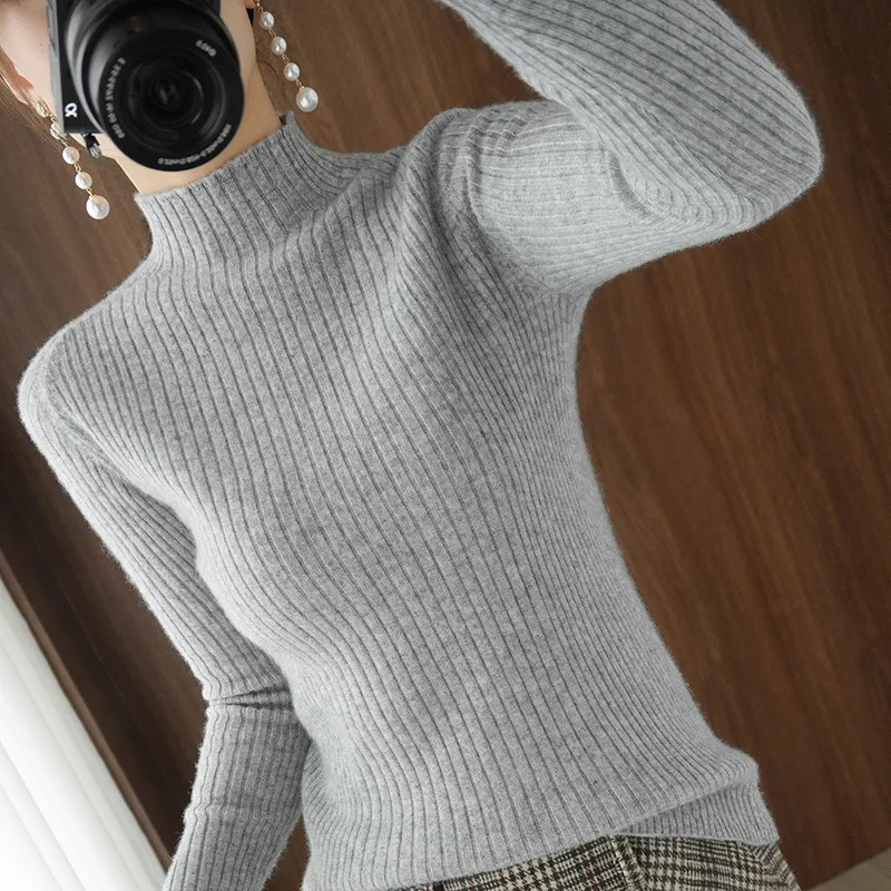 

JCHB 2021 Women's Sweaters Ladies Knitted Sweater Pullover Women Autumn Winter Clothes Long Sleeve Slim Fashion Pulls Femme Pph