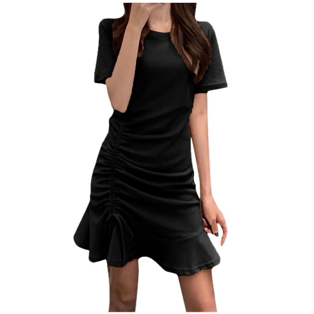 Jaycosin печать длинное шифоновое платье Женская мода короткий рукав v образным