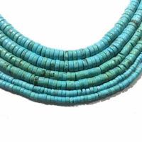 factory price natural stone blue turquoise rondelle loose beads healing energy 15 strand jewelry making diy bracelet necklace