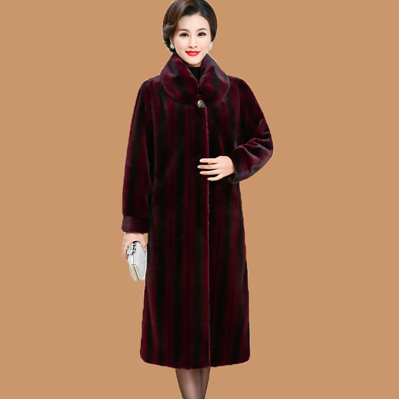 Luxury clothes Shaggy Coat Top Women Clothing Winter Fur Parkas Imitation Mink Outerwear Warm Long Outwear Quality Assurance