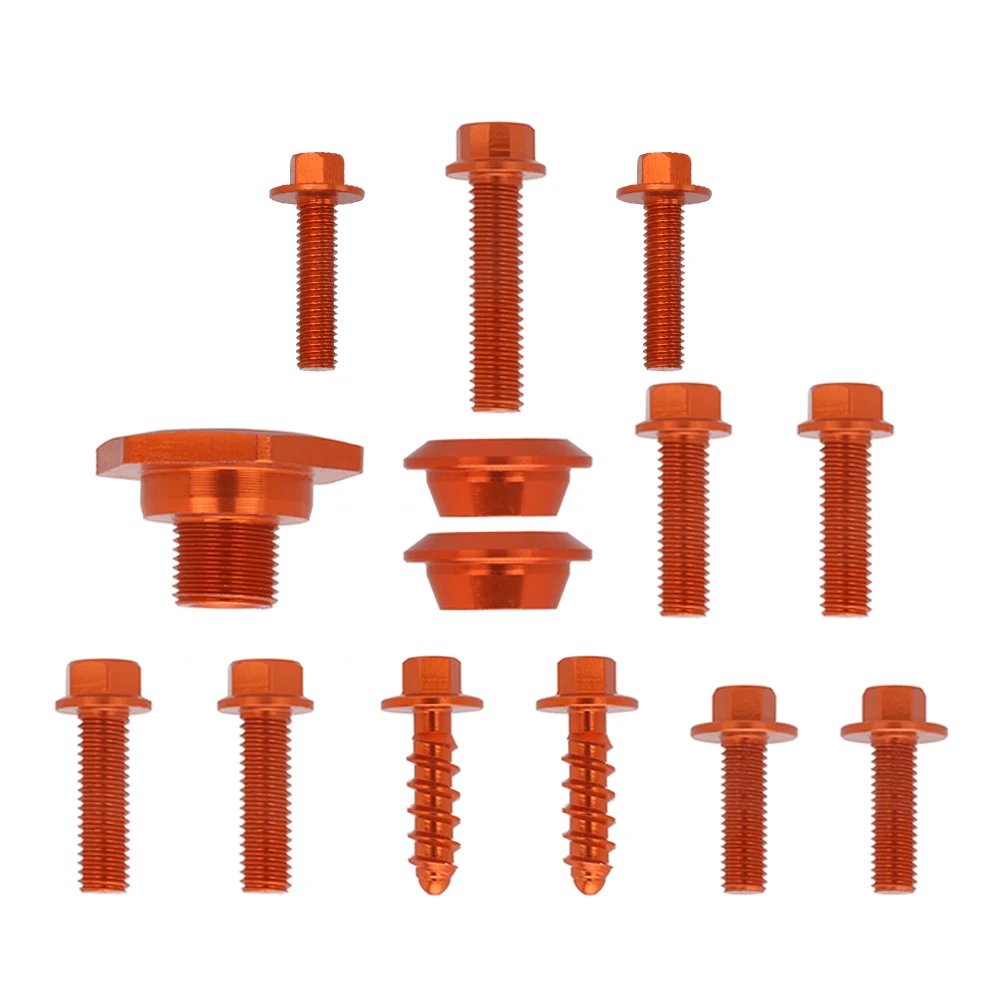 Motorcycle Fork Guard Front Rear Fender Number Plante Radiator Shrouds Bolts Screws For KTM SX XC EXC XCW 125 150 250 350 450 | Автомобили