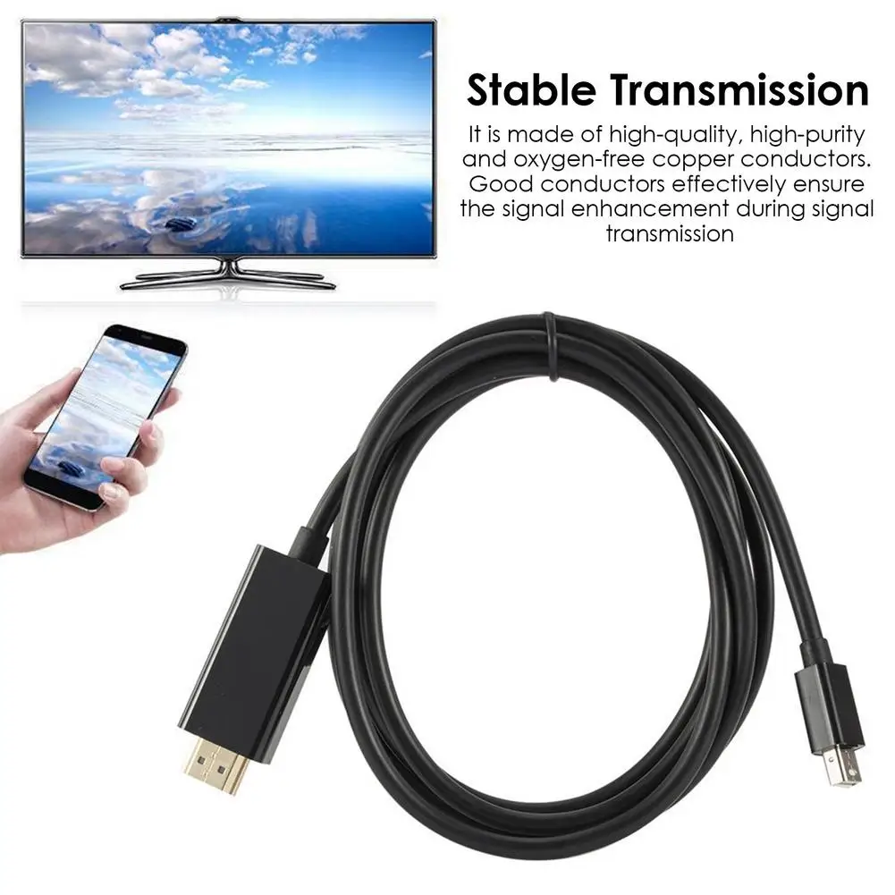 Мини-порт дисплея в HDMI-совместимый кабель 4k 1080P проектор для ТВ проектора DP 1 4