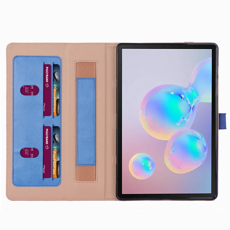 Ретро телячья кожа кожаный чехол для samsung Galaxy Tab S6 10," T860 бизнес ручной карты Стенд смарт-чехол для samsung Tab T865