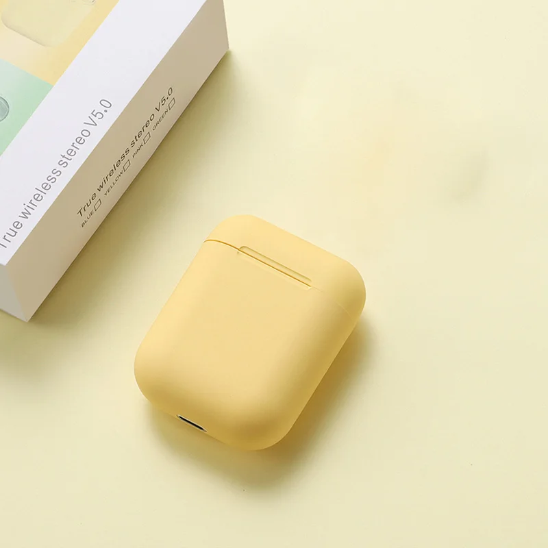 Yellow Inpods 12 i12 TWS беспроводные наушники Bluetooth 5,0 спортивные наушники для iphone Xiaomi samsung - Color: Yellow