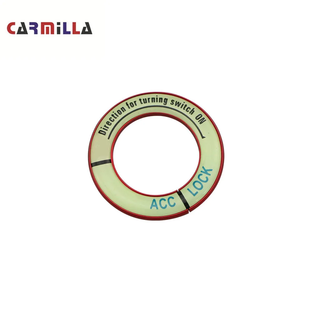 Светящийся Автомобильный ключ зажигания Carmilla кольцо переключателя наклейка для