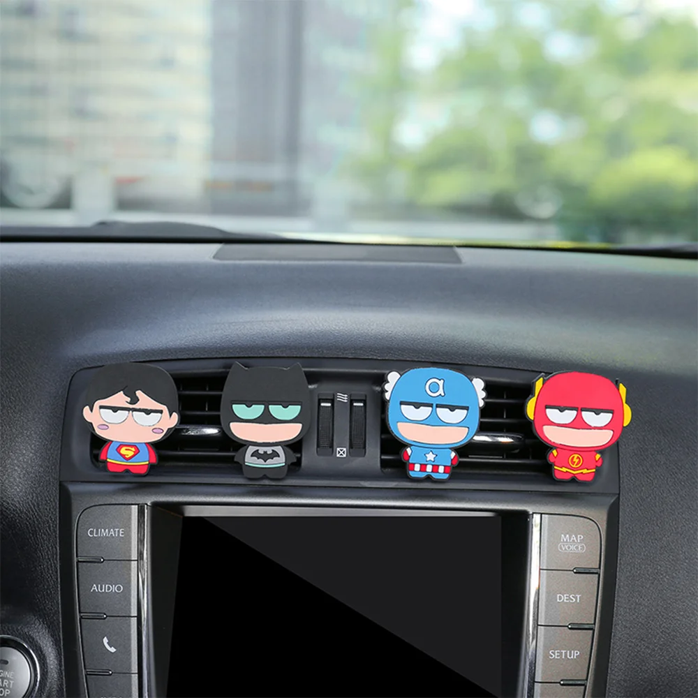 Освежитель воздуха с героями мультфильмов автомобильный Стайлинг духи Мстители