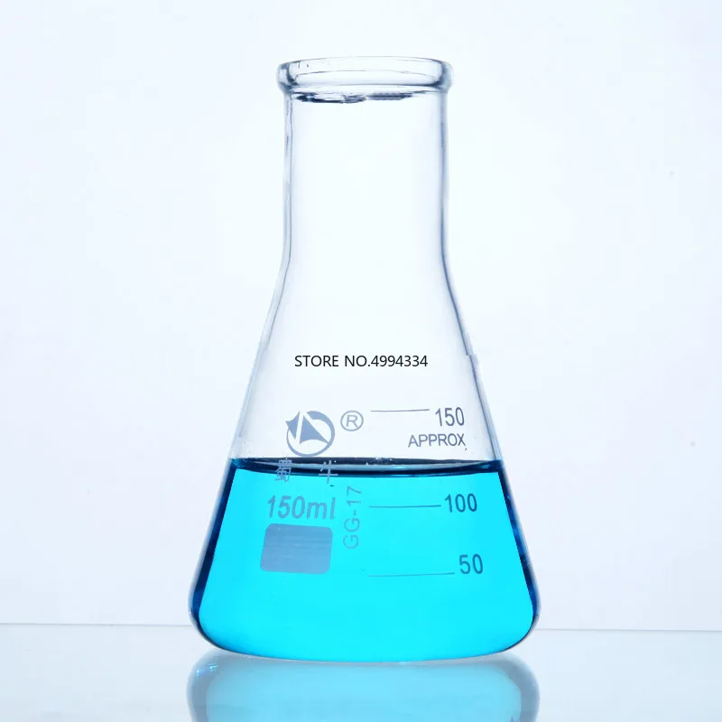 1 шт. Высококачественная треугольная стеклянная колба с широким горлом и большим