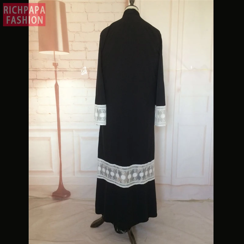 Женское длинное кружевное платье-хиджаб в мусульманском стиле | Тематическая