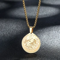 goddess of the moon selene women necklace greek mythology statement jewelry necklace stainless steel ancient pendant necklace