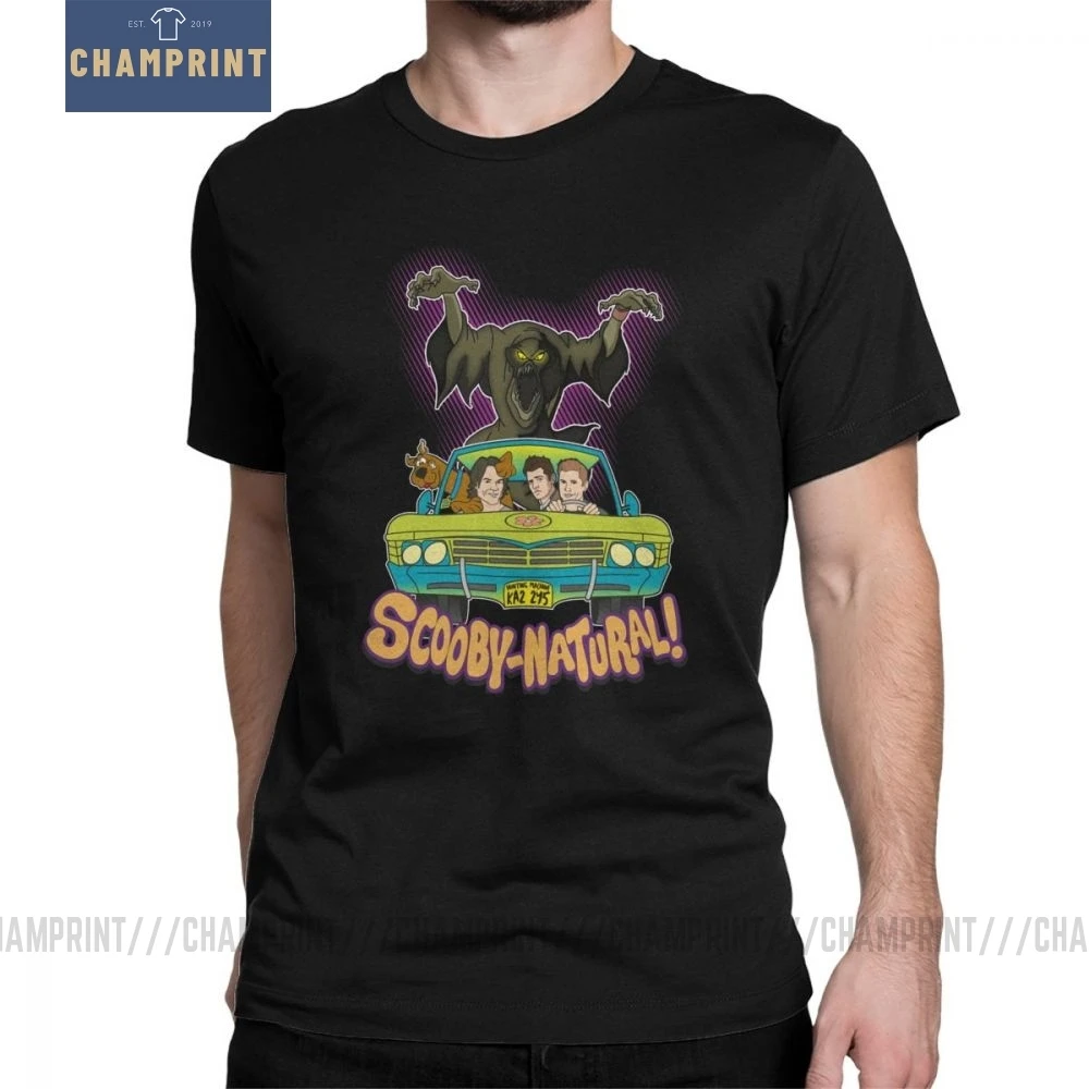 Сверхъестественная футболка Spn Brothers Man ScoobyNatural Baby V2, футболка, новинка, вырез лодочкой, одежда с короткими рукавами, хлопковые футболки
