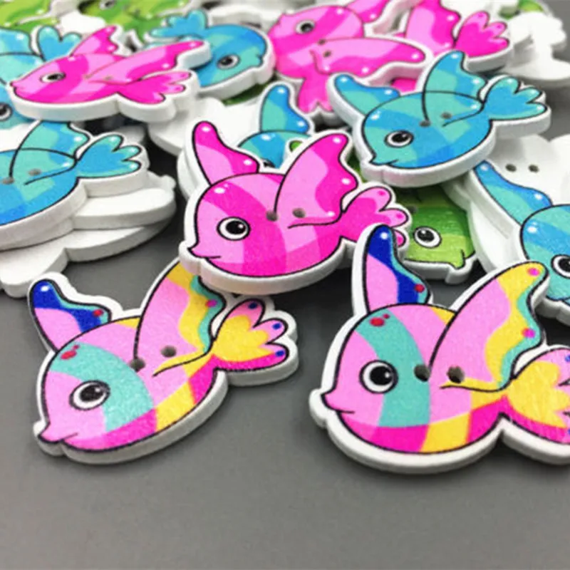 100 шт. деревянные пуговицы для скрапбукинга с 2 отверстиями | Дом и сад