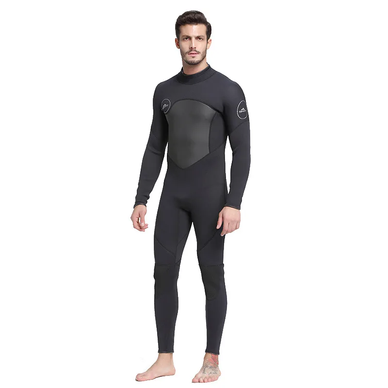 

Shabart Men's 5mm Black Wetsuit for Scuba Diving Surfing Fullsuit Jumpsuit Wetsuits Neoprene Wet Suit Men In 5 Millimetre