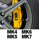 Наклейка на тормозной суппорт автомобиля, термостойкая Наклейка для Volkswagen VW Golf 7 4 5 6 3 2 8 MK8 MK7 MK6 MK5 MK4 MK3 MK2, автомобильные аксессуары